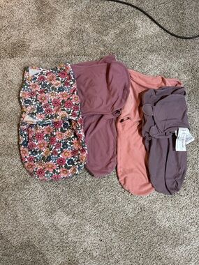 Floral & Pink Baby Velcro Swaddle Set/Sleep Sack